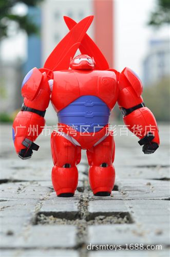 (美)影視手辦模型  動漫公仔批發(fā) 超能陸戰(zhàn)隊(duì) big hero6 Baymax 8寸 大白 發(fā)聲發(fā)光原始圖片2