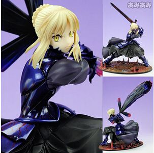 Fate/塞巴 动漫手办公仔批发 Fate命运之夜 SABER  黑塞巴铁 卑王铁槌手办