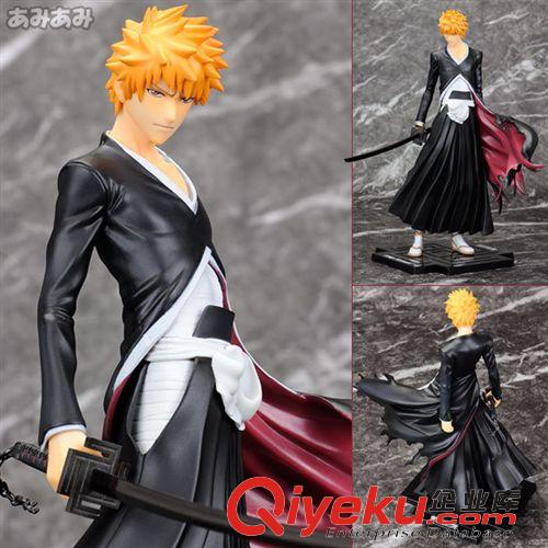 死神 動(dòng)漫公仔模型批發(fā) BLEACH 死神 黑崎一護(hù)手辦 一代 20cm PVC