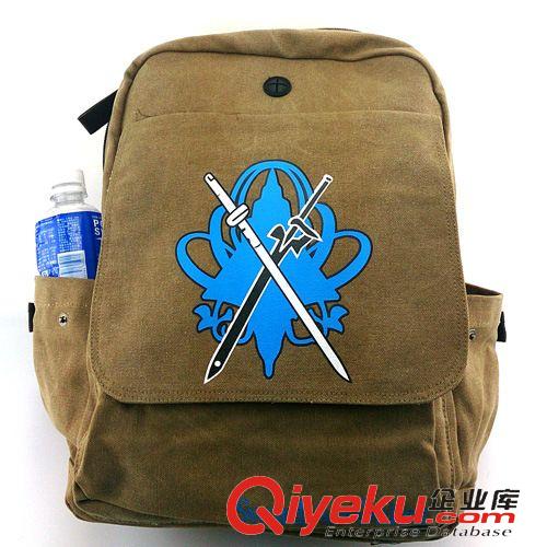 動(dòng)漫包包 新款刀劍神域 SAO桐人亞絲娜凡布雙肩包動(dòng)漫包學(xué)生書包旅行包