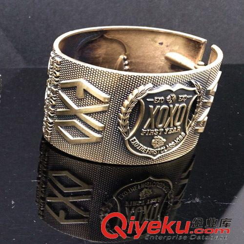 明星周邊產(chǎn)品 韓國明星組合EXO標(biāo)志合金手環(huán)超酷男裝風(fēng)格手鐲動(dòng)漫周邊新品9款原始圖片2