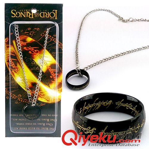 電影周邊飾品 魔戒三部電影周邊指環(huán)王COS戒指不銹鋼吊墜項(xiàng)鏈飾品 庫(kù)存貨源原始圖片2