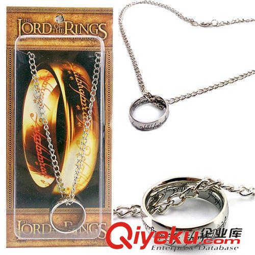 電影周邊飾品 魔戒三部電影周邊指環(huán)王COS戒指不銹鋼吊墜項(xiàng)鏈飾品 庫(kù)存貨源原始圖片3