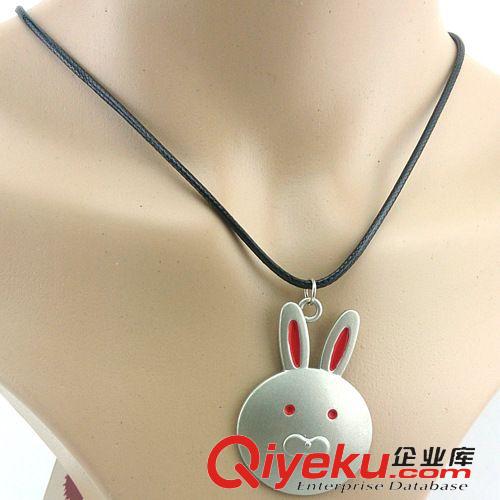 電影周邊飾品 爆款東京食尸鬼合金兔子面具面罩吊墜項(xiàng)鏈45CM蠟繩鏈長(zhǎng) 動(dòng)漫周邊原始圖片2
