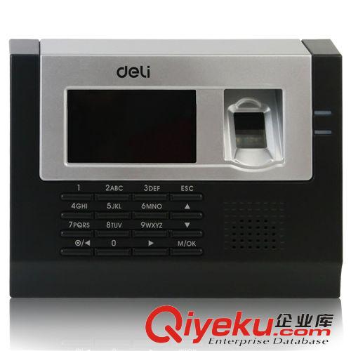 企業(yè)辦公設(shè)備 得力(deli) 3975 高靈敏度語(yǔ)音指紋考勤機(jī) 50000條超大管理記錄原始圖片2