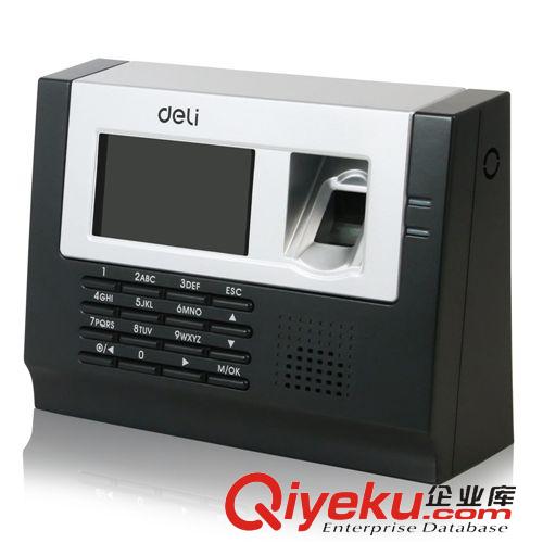 企業(yè)辦公設(shè)備 得力(deli) 3975 高靈敏度語(yǔ)音指紋考勤機(jī) 50000條超大管理記錄原始圖片3