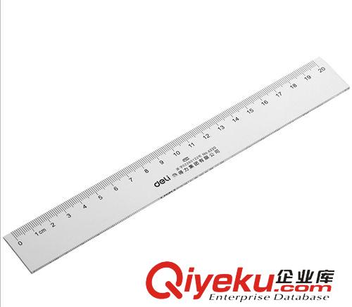 學生用品 得力20cm厘米塑料直尺6220 尺子 小學生文具 繪圖制圖工具原始圖片2