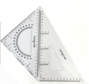 學(xué)生用品 得力 6415三角板套裝 三角尺 15厘米 學(xué)生必備