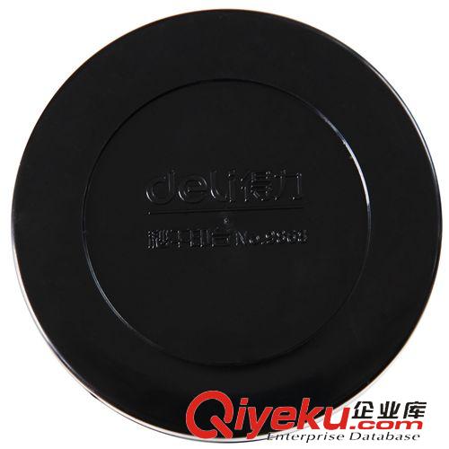 財務用品 得力(deli)9868 Ф70mm圓形塑殼秒干印臺(紅色)  得力印臺 印臺原始圖片3