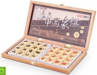 得力體育用品 deli得力 原木象棋 優(yōu)質(zhì)椴木木連盒 得力體育用品原始圖片2