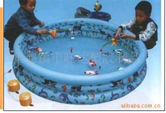其他垂釣用品 供應充氣釣魚水池，釣魚玩具，塑膠魚，玩具釣魚桿(圖)原始圖片2