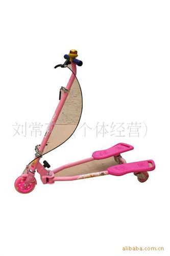 騎行極限運(yùn)動(dòng) 七彩兔折疊蛙式滑板車，漂移車，兒童蛙式車原始圖片2