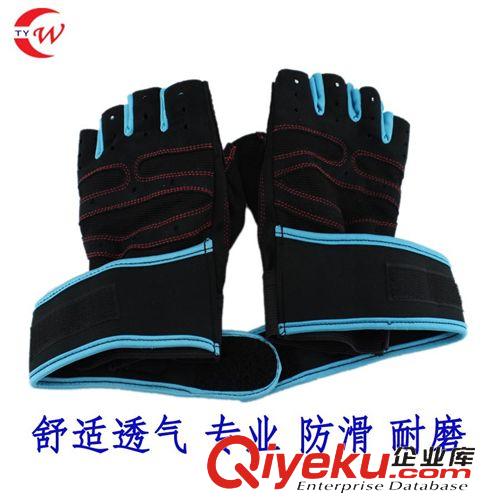 騎行極限運(yùn)動(dòng) 健身手套 男士 運(yùn)動(dòng)手套 女器械訓(xùn)練戶外 半指手套 加長(zhǎng)護(hù)腕原始圖片2