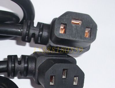 IEC60320連接器系列 供應一橫兩豎插頭電源線90度直角T字型彎頭尾插橫向品字尾電腦管原始圖片2