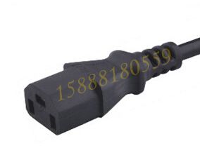 IEC60320連接器系列 供應一橫兩豎插頭電源線90度直角T字型彎頭尾插橫向品字尾電腦管原始圖片3