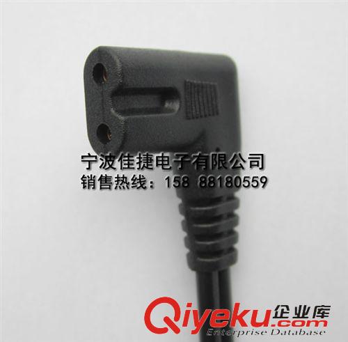 IEC60320連接器系列 彎頭8字尾 配線SPT-2 2X18AWG