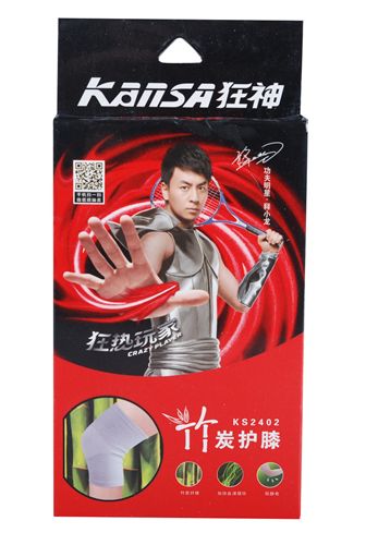 護具系列 保健運動護膝批發 KS2402竹炭護膝 運動護膝竹炭纖維保暖護膝原始圖片2