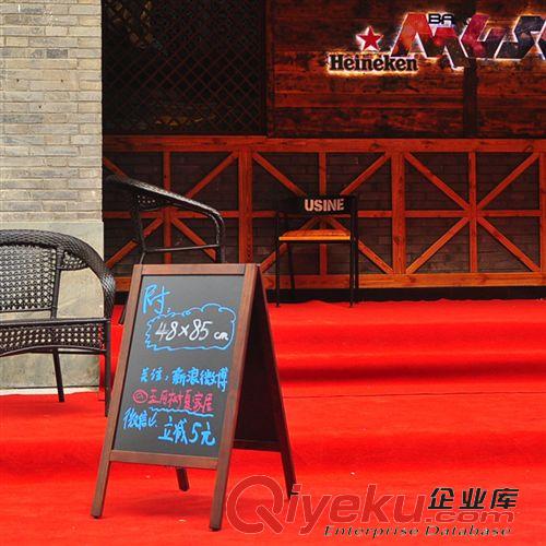 黑板展示板畫(huà)板 組合支架+60*90黑板-咖啡館畫(huà)板立式可折疊畫(huà)板素描架子繪畫(huà)支架