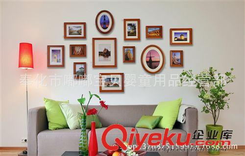 相框鬧鐘音樂盒禮品 背景墻相框 組合框 相墻家居飾品創(chuàng)意墻面橢圓畫框墻家裝多色原始圖片2