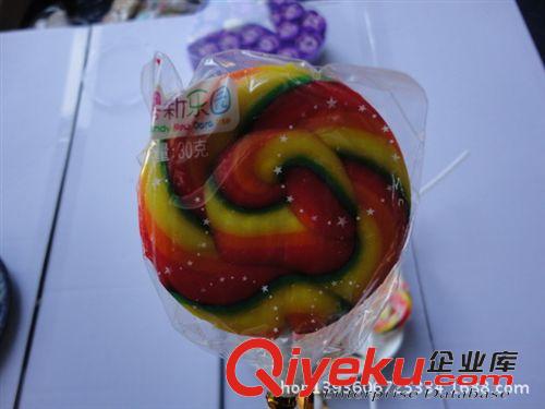 糖果 棒棒糖  雅麗河 五彩波板糖 30g克彩虹糖花卷棒棒糖 學(xué)生{za}零食  批發(fā)原始圖片3