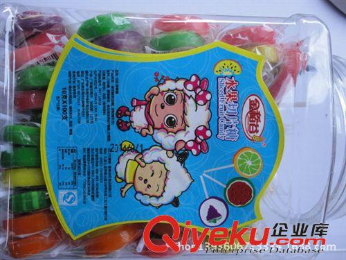 糖果 棒棒糖  金稻谷水果切片棒棒糖 糖果婚慶喜糖 休閑零食100只裝 批發(fā)原始圖片3