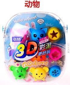 智高文具 zp智高 24色韓國(guó)配方3D彩泥5025橡皮泥md環(huán)保不干+城堡零錢(qián)罐