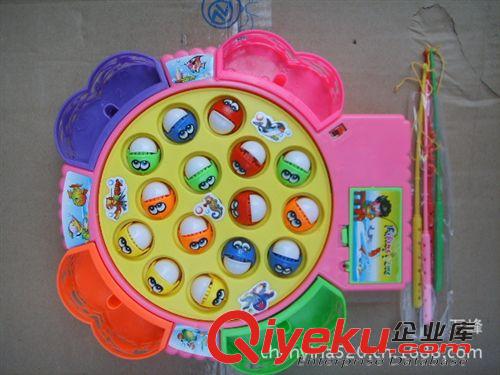 過家家玩具 仿真玩具 益智電動玩具 電動釣魚玩具 釣魚游戲 00198 15條魚 4支釣魚桿原始圖片2