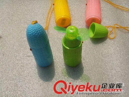 風扇 扇子 太陽帽 兒童玩具 蔬果風扇 玉米型風扇 迷你風扇 兒童手攜風扇  顏色混發原始圖片2