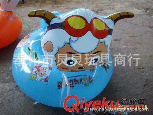 游泳用品 泳圈 游泳圈 供應(yīng)PVC水上兒童充氣游泳艇 喜洋洋卡通艇 帶受柄原始圖片3