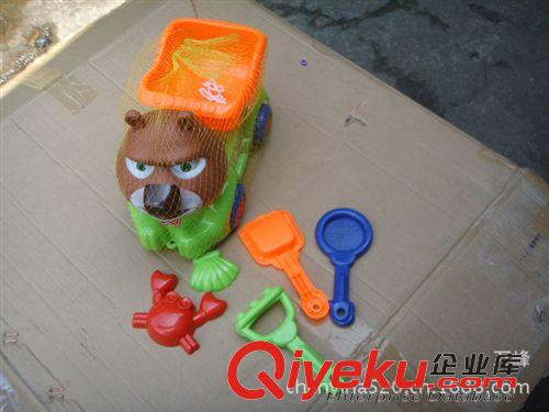 慣性 拉線 上鏈 回力類玩具 兒童過家家玩具，熱銷夏日玩具，熊出沒和憤怒小鳥兩款沙灘拖車原始圖片3