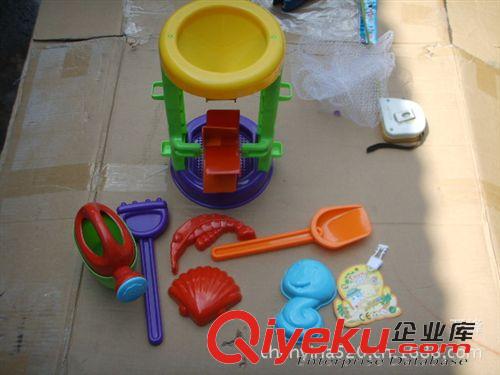 慣性 拉線 上鏈 回力類玩具 兒童過家家玩具，熱銷夏日玩具，新品沙灘車，沙灘玩具6件套