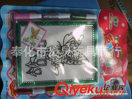 DIY貼紙畫(huà) 沙畫(huà) 金粉畫(huà)  供應(yīng)兒童玩具  沙畫(huà)玩具 益智沙畫(huà)玩具 28*21 支持混批