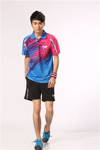 乒乓球服 2014{zx1} 蝴蝶 男款 羽毛球排球乒乓球服短袖運動套裝 256原始圖片3