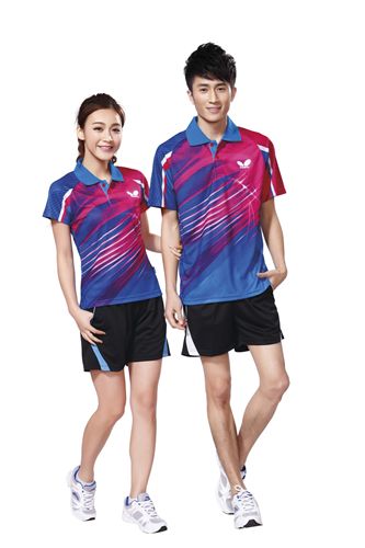 網(wǎng)球服 男女款休閑運(yùn)動(dòng)服 新款短袖蝴蝶乒乓球羽毛球排球服套裝 256原始圖片2