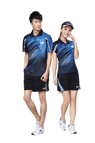 網(wǎng)球服 男女款休閑運(yùn)動(dòng)服 新款短袖蝴蝶乒乓球羽毛球排球服套裝 256原始圖片3