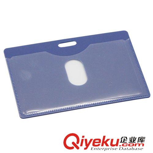 文件管理用品 得力證件卡 得力 5742 橫式 證件卡 胸卡 帶夾子工作證卡套原始圖片2