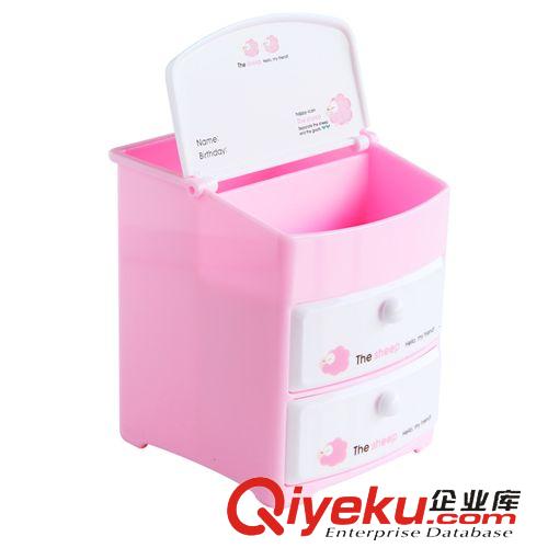 學生用品系列 得力9136卡通 雙層抽屜式學生筆筒/卡通筆筒/多功能筆筒/可愛原始圖片2