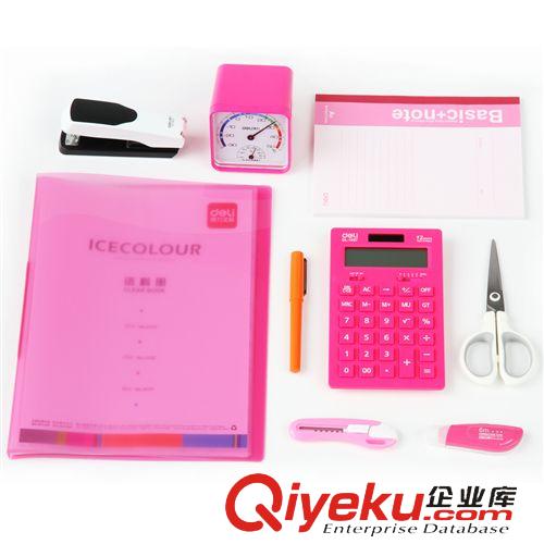 學生用品系列 新品 得力 9087熒光膜指示標簽 指示貼 彩色百事貼 25張x5pcs