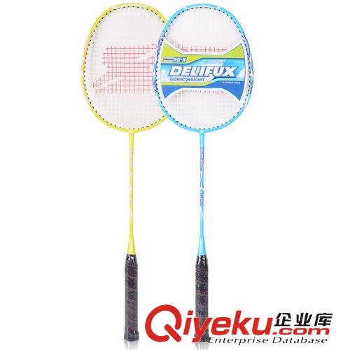 體育用品 zp得力風行F2104羽毛球拍 2支裝鐵桿鋁框情侶款羽拍
