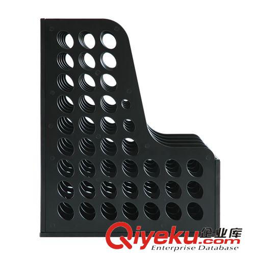 桌面辦公文具 得力多功能四聯(lián)文件框9834 硬質(zhì)塑料文件欄/座 辦公資料收納整理原始圖片3