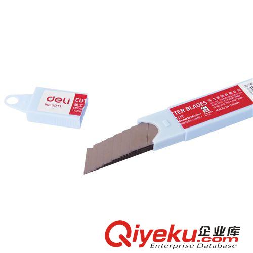學生用品專區 得力deli SK5高碳鋼美工刀片2011大號刃口鋒利10片/盒官方zp原始圖片3