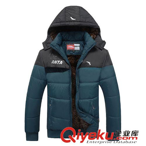 運動棉衣 品牌運動棉衣男裝加厚冬連帽羽絨棉外套男士休閑大碼棉襖廠家直銷原始圖片3