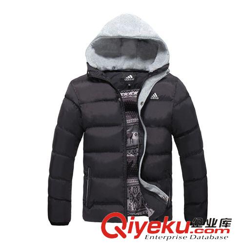 運(yùn)動(dòng)棉衣 冬季男士防寒保暖男運(yùn)動(dòng)棉衣大碼加厚休閑連帽外套鋒越857棉襖原始圖片3