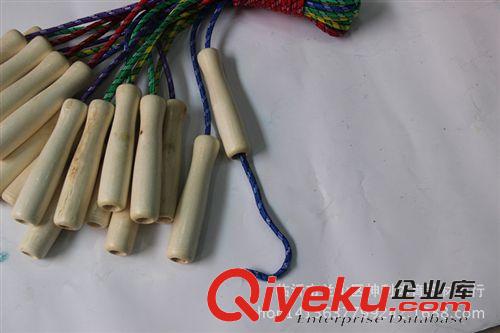 跳繩 自產自銷空心木質手柄棉膠跳繩 中小學生兒童成人健身jf跳繩原始圖片3