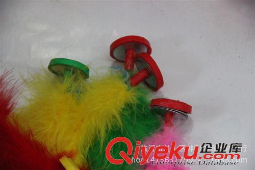 其他健身器材 自產自銷彩底火雞毛毽子/雞毛毽/比賽毽球 大公雞毛板羽球毽子王原始圖片3