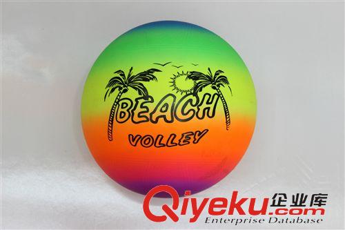 印花球 廠家直銷PVC彩虹球 沙灘排球 充氣排球 批發零售款式多樣