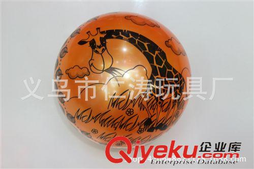 印花球 廠家直銷 PVC充氣排球足球 單印系列 兒童拍拍彈力球 9寸60克原始圖片3