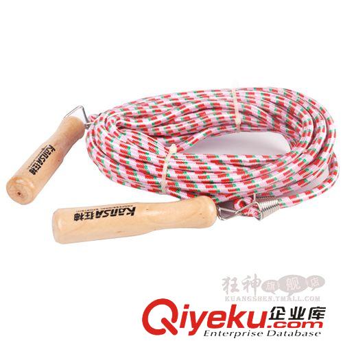 跳繩 狂神正品群體長(zhǎng)跳繩團(tuán)體跳繩木柄棉繩運(yùn)動(dòng)體操健美減肥跳繩q120tr原始圖片3