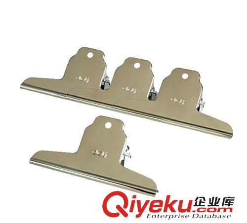 辦公用品 山形夾夾子得力9531山形鐵票夾寬145mm畫夾不銹鋼夾子辦公（1只）原始圖片3