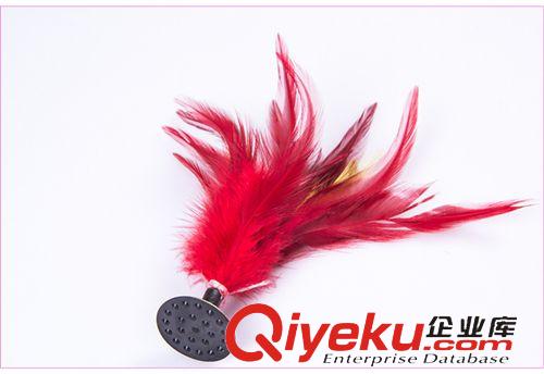 體育用品 廠家直銷三鐵彩色公雞毛大毽子，毽球，中小學(xué)生專用原始圖片3